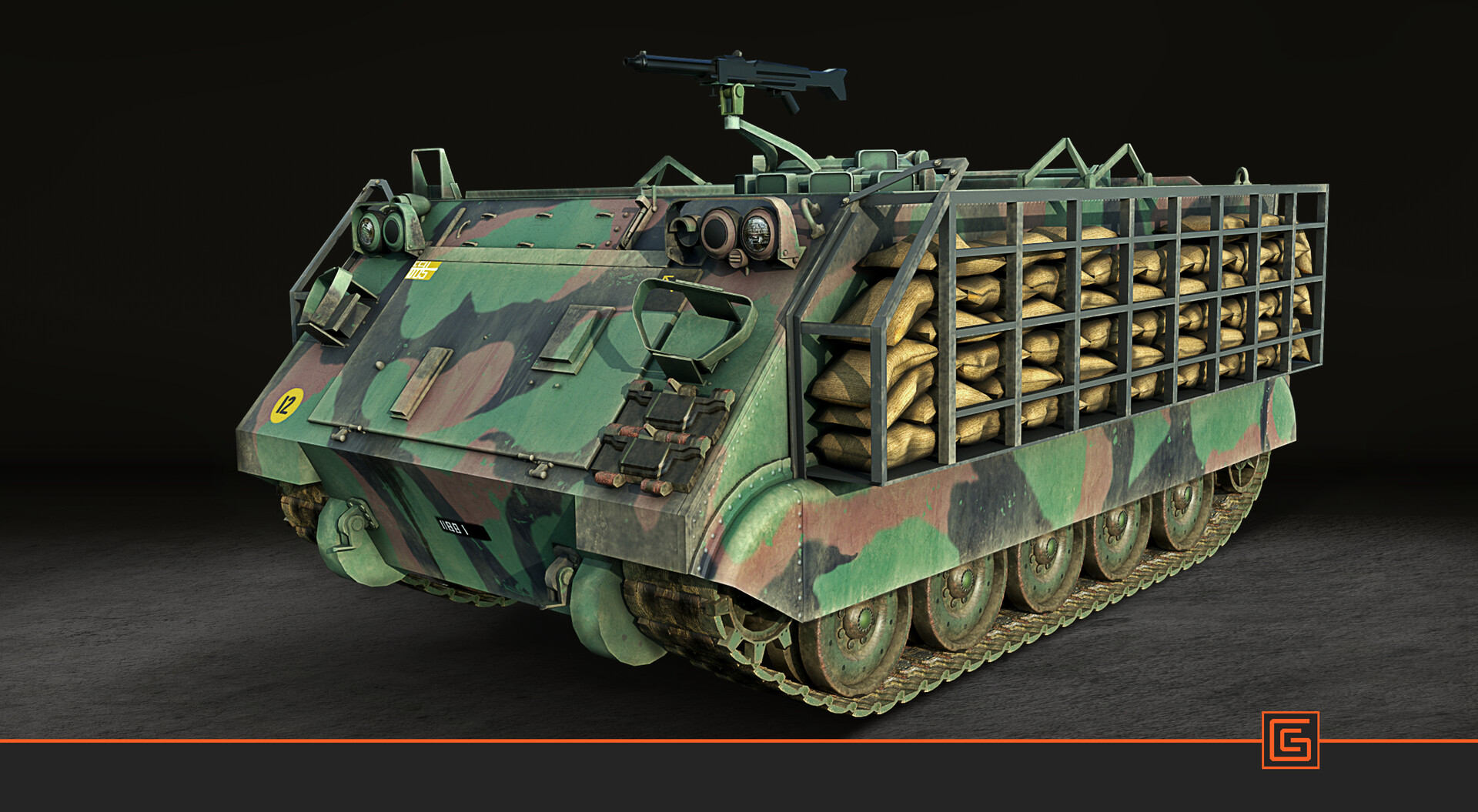 M113 APC — Textured Render