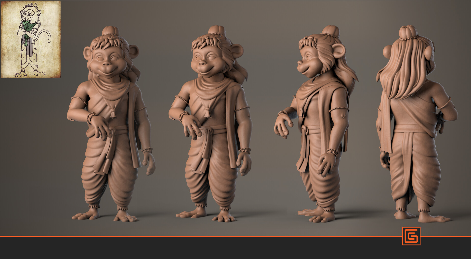 Vanara — High-Poly Sculpt