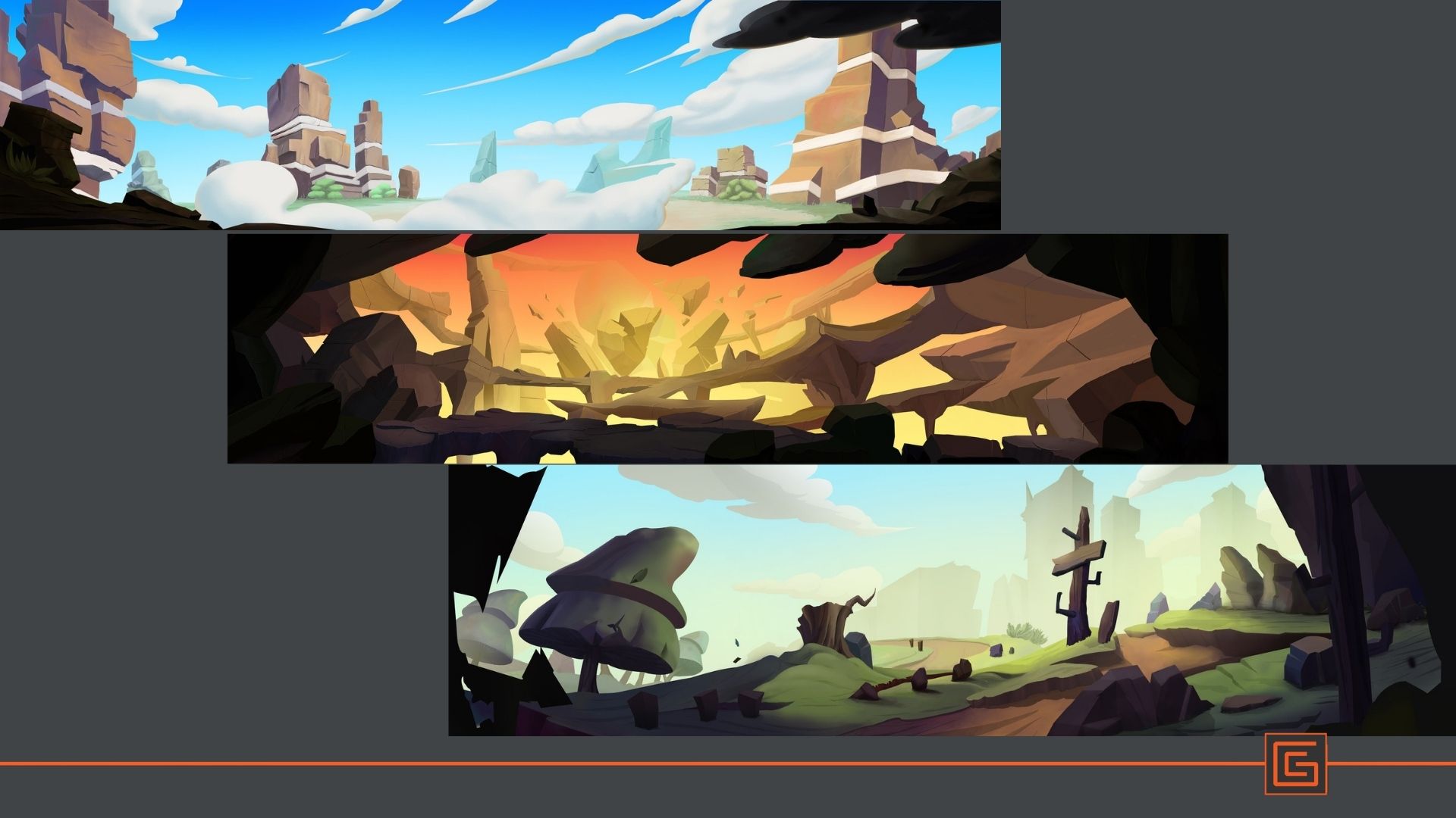 Stylized Level Backdrops