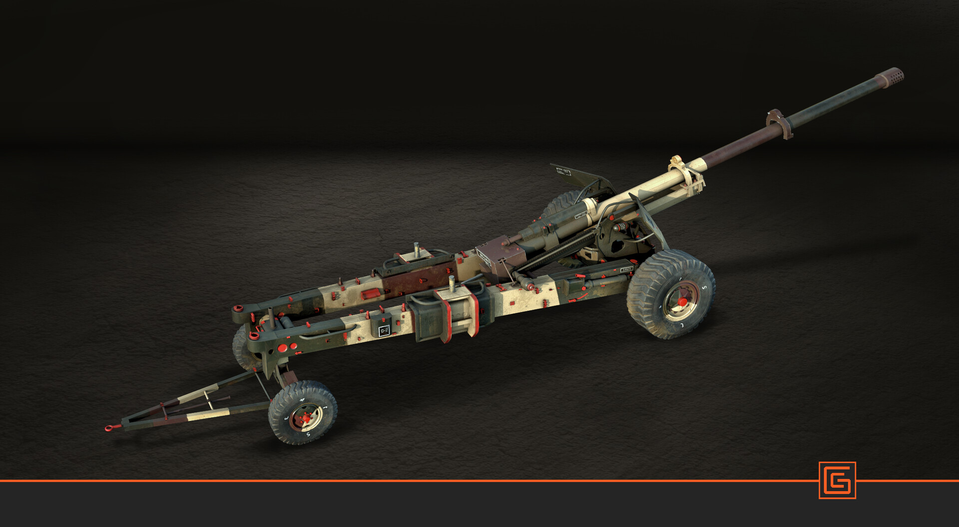 Towed Howitzer — Side Profile