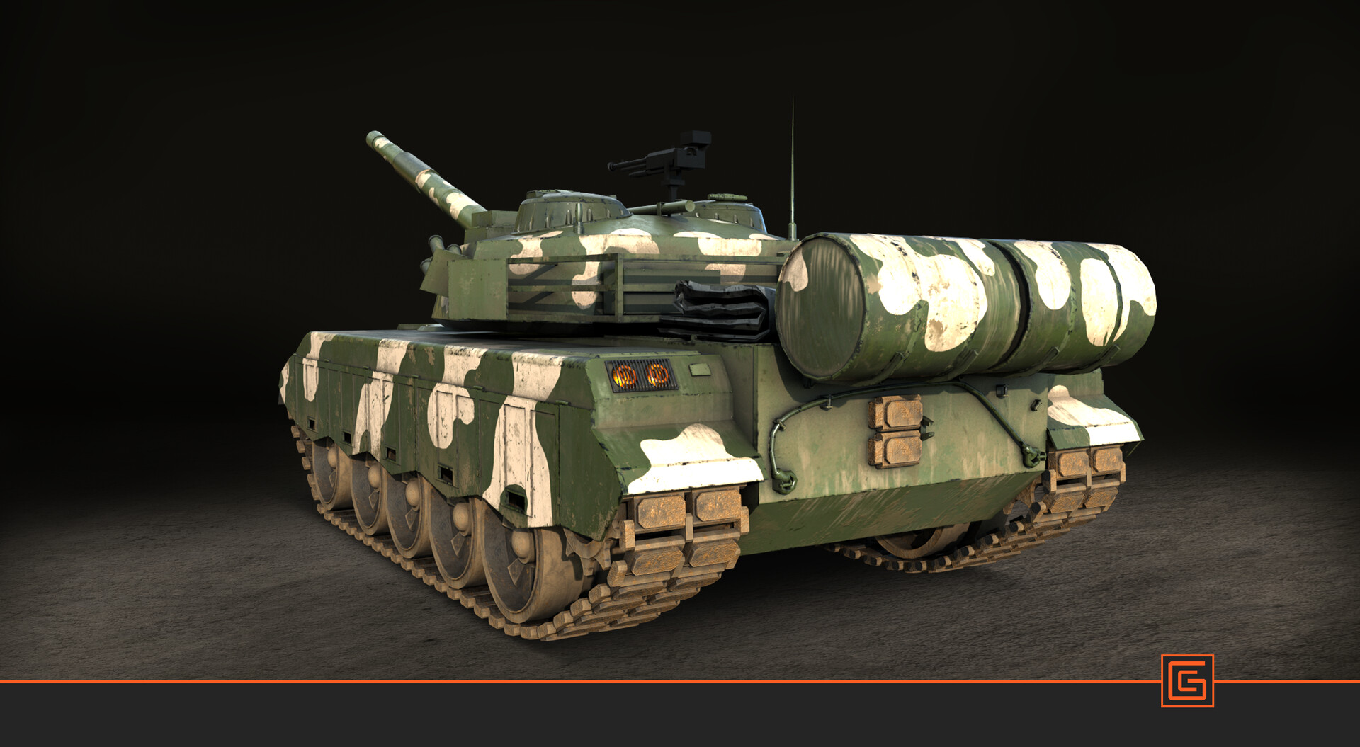 Al-Zarrar MBT — Textured Render