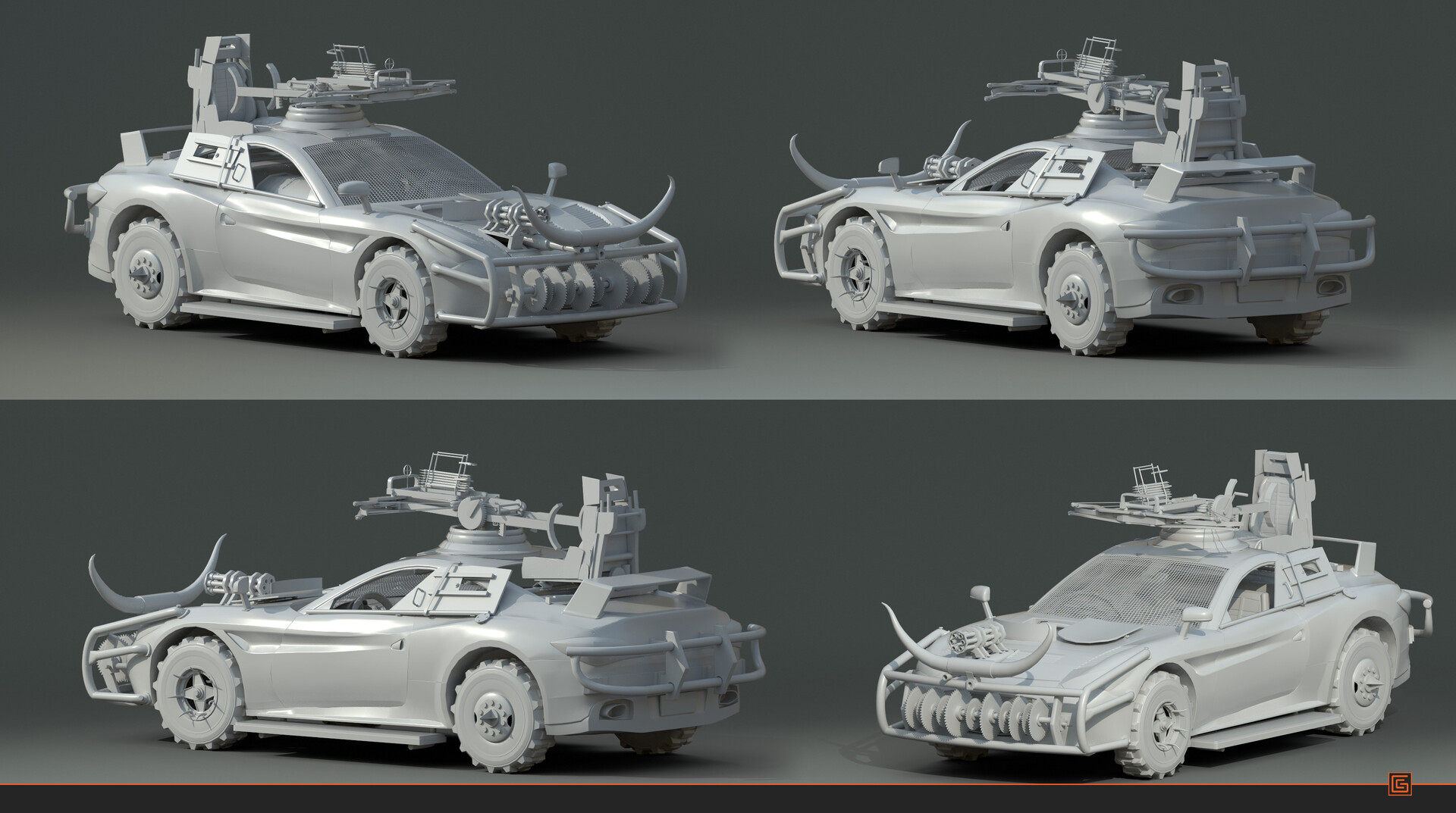 Wasteland Raider — High-Poly Sculpt