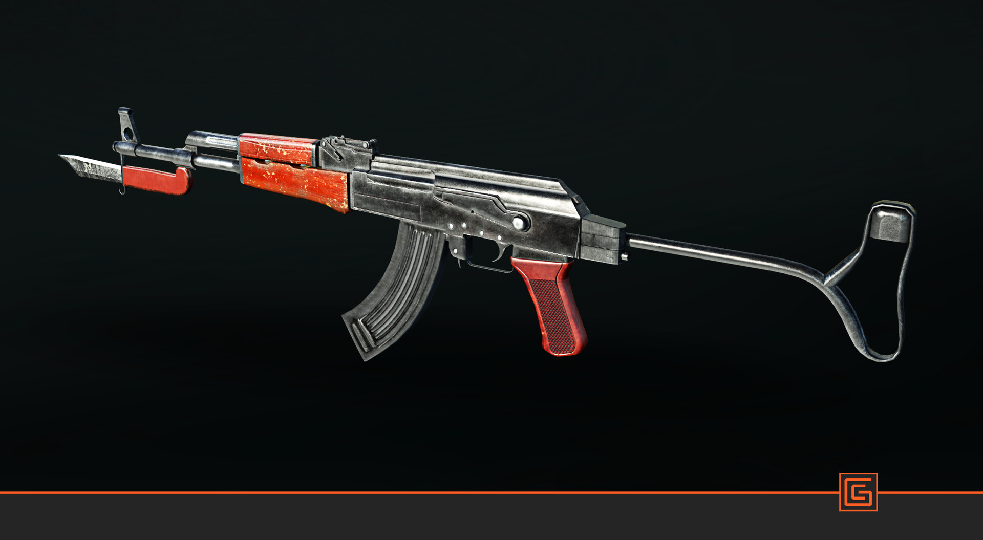 AK-47 — Folding Stock Render