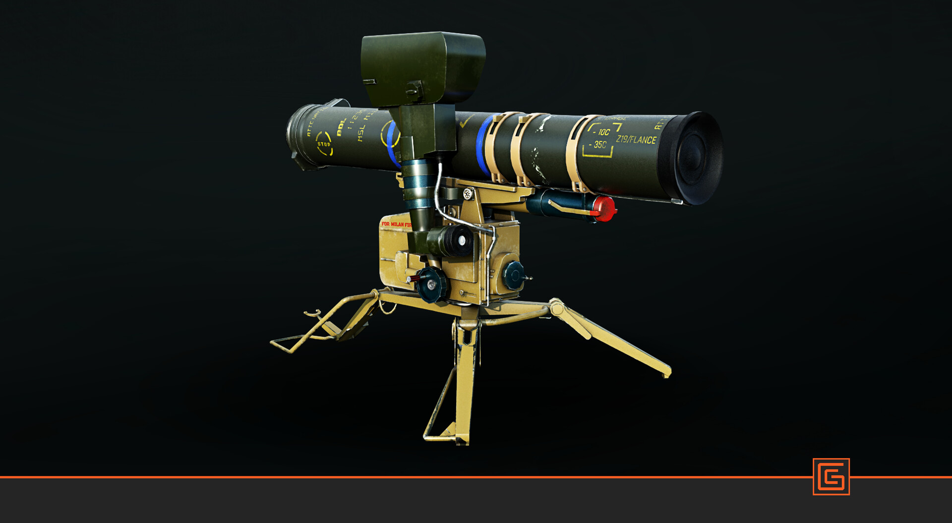 ATGM Milan/Konkurs — Textured Render