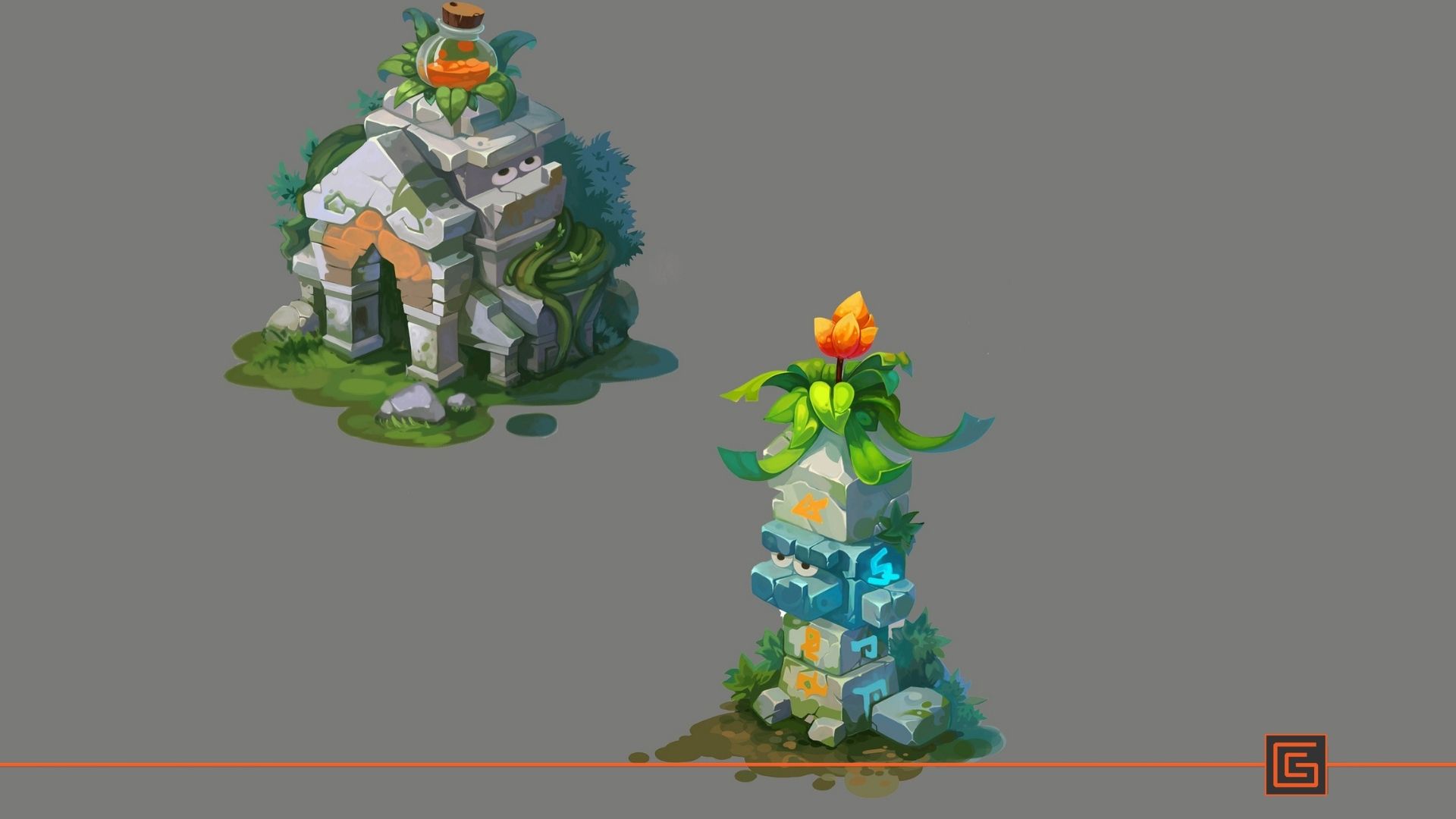 Ruined Shrine & Rune Totem