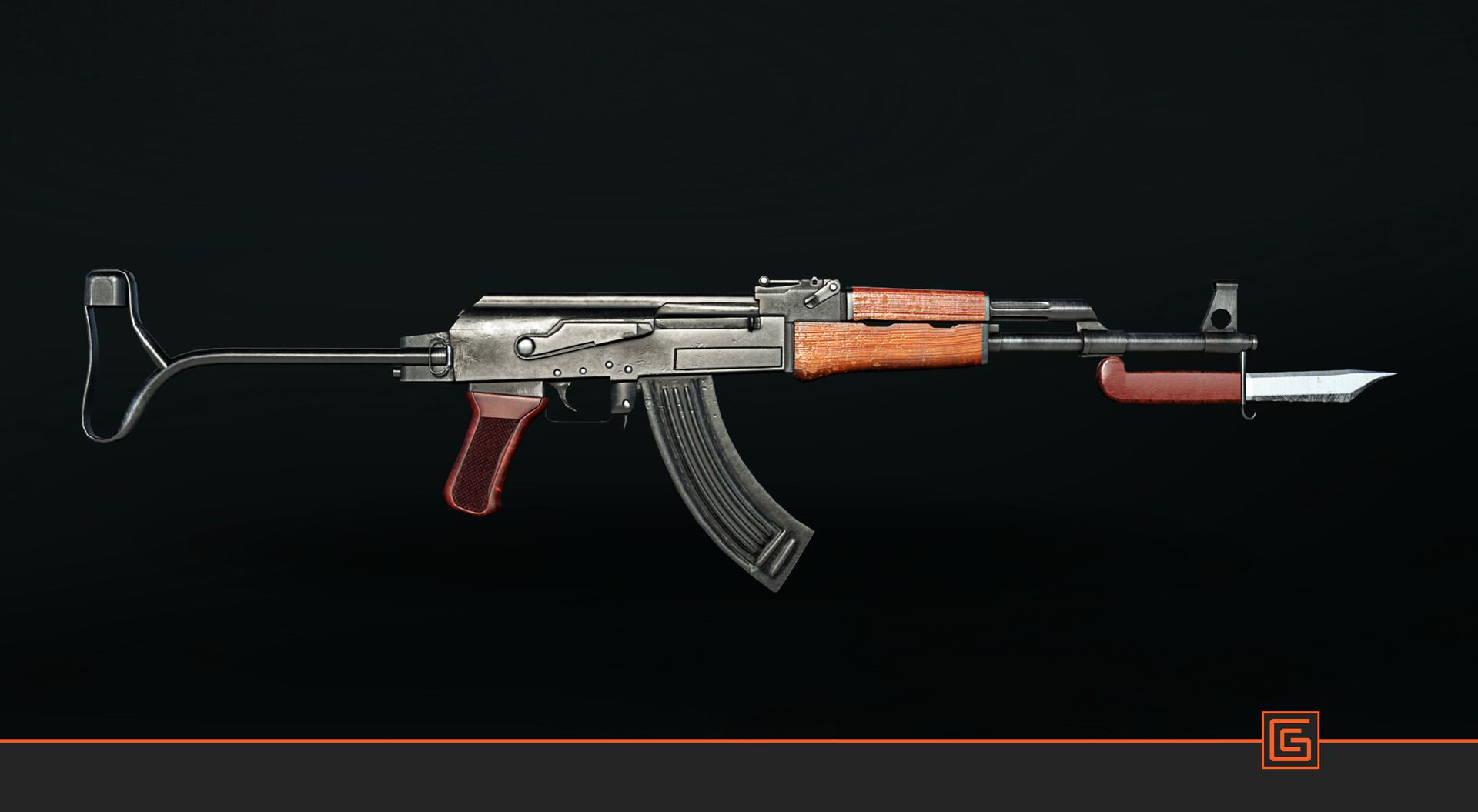 AK-47 — Textured Render