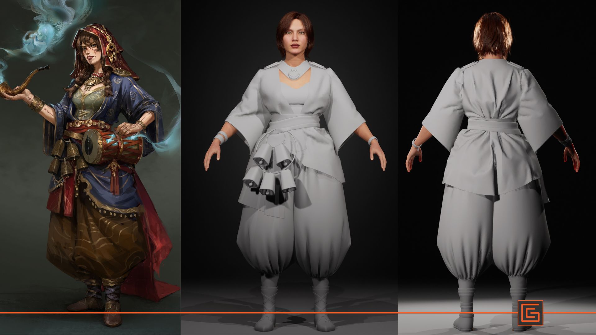 Female Lead — Concept to 3D Sheet