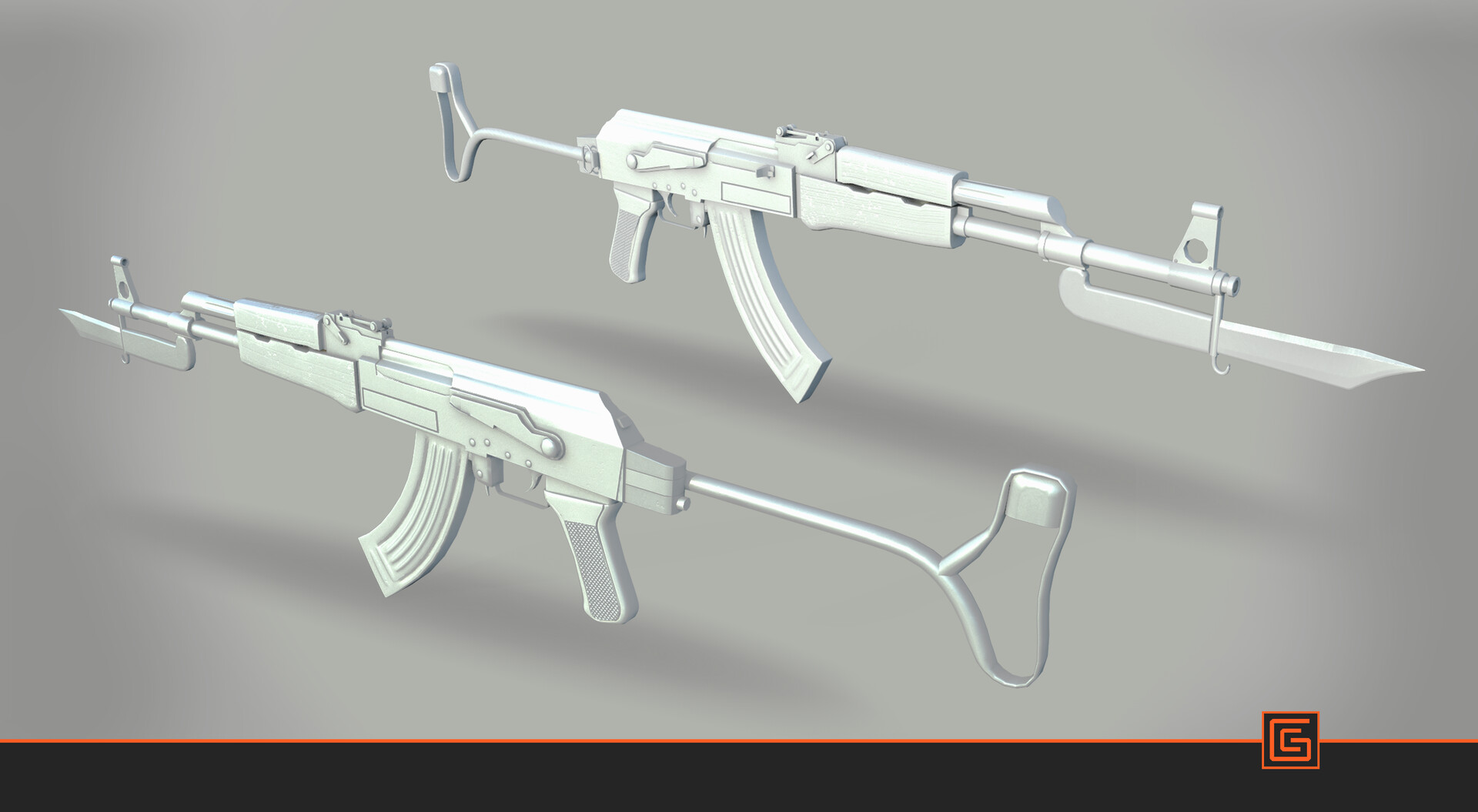 AK-47 — High-Poly Model