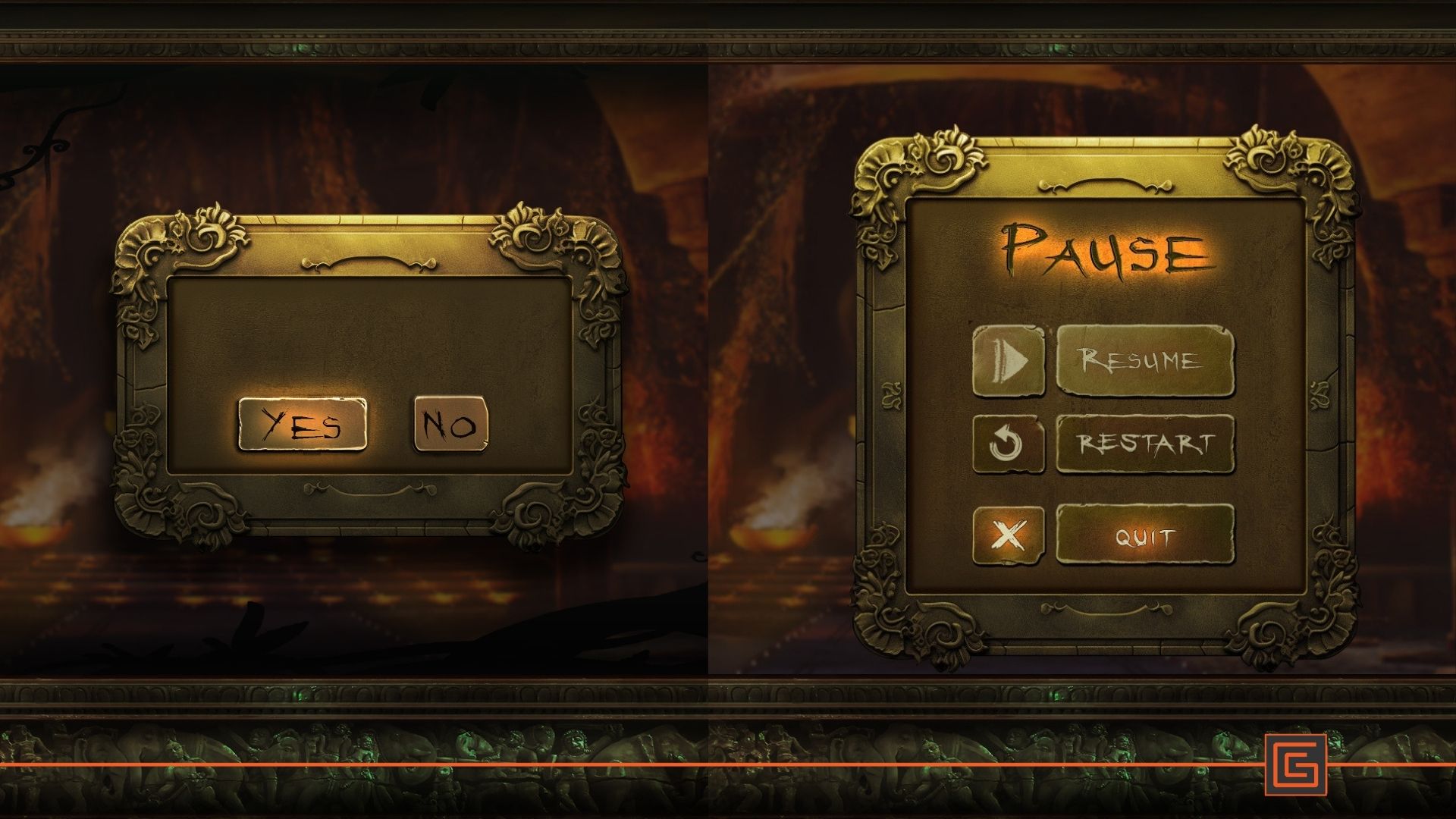 Temple UI Frames