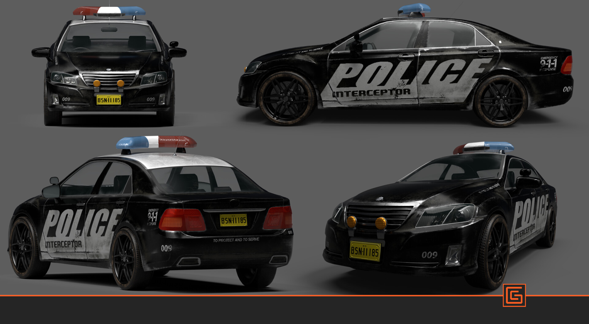 Police Interceptor — Textured Render