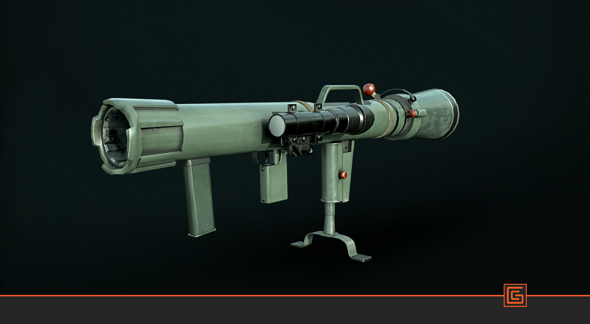 84mm Carl Gustaf — Textured Render