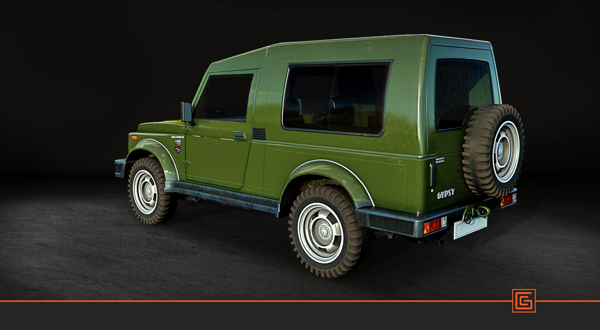 Maruti Gypsy — Rear Three-Quarter