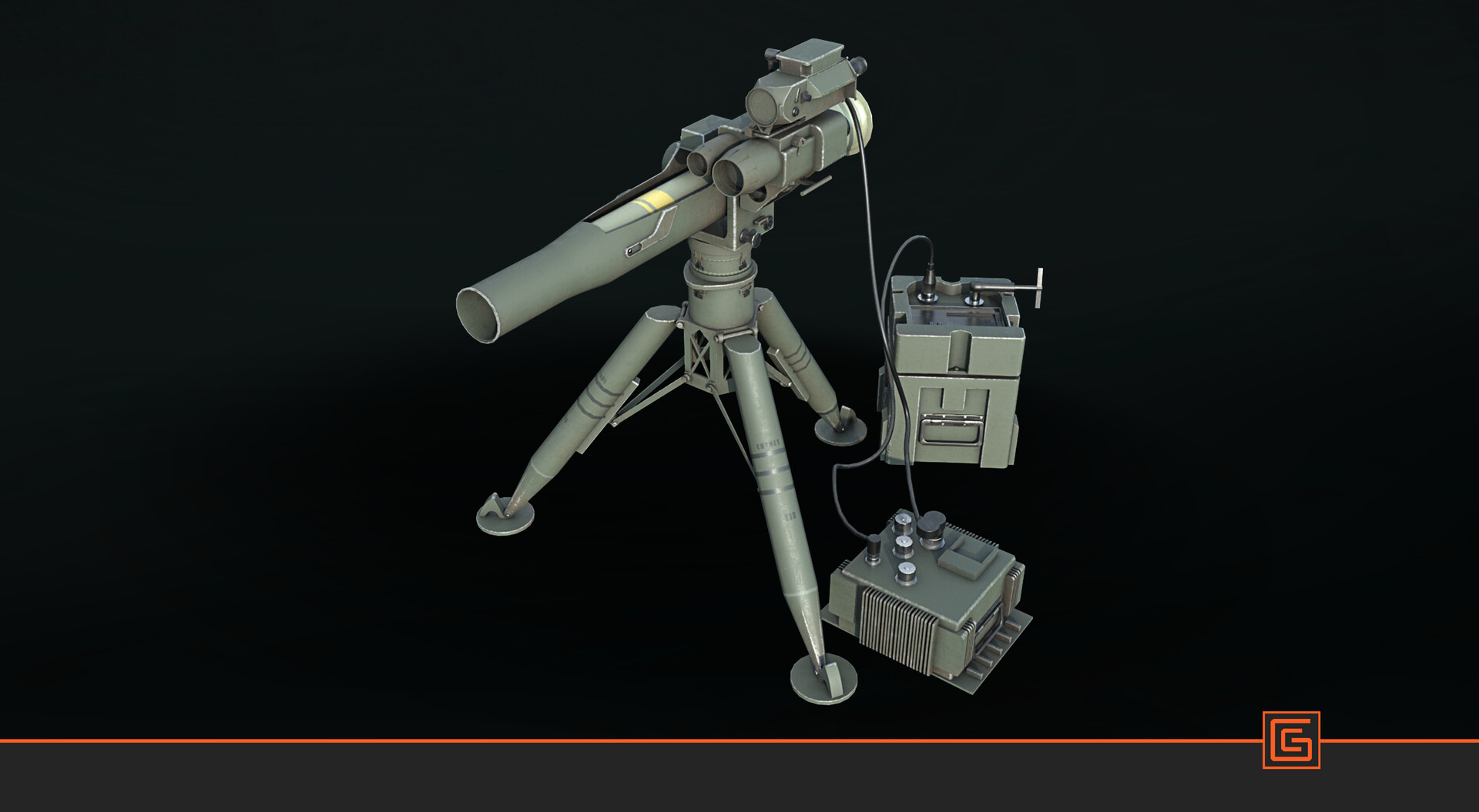 TOW ATGM — Textured Render