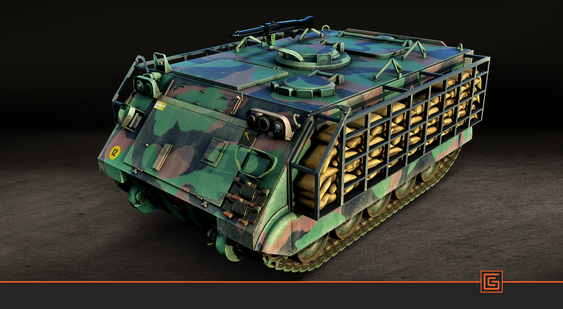 M113 APC — Top-Down Render