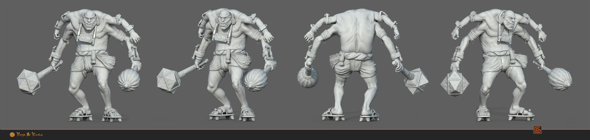 Daka — High-Poly Sculpt