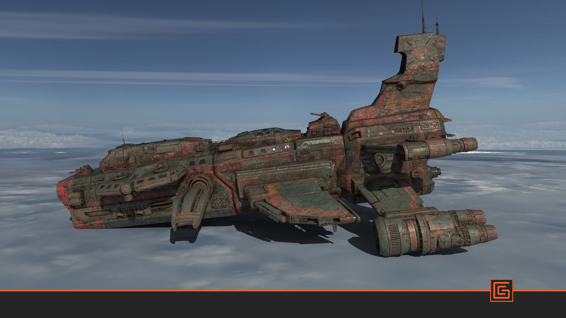 Sky Cruiser — Textured Render