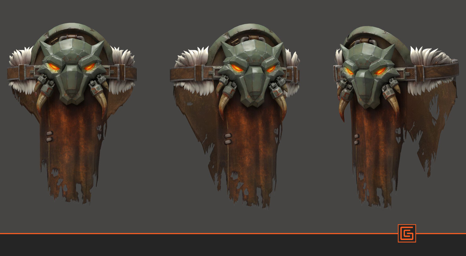 Beast Banner Shield — Textured Turnaround