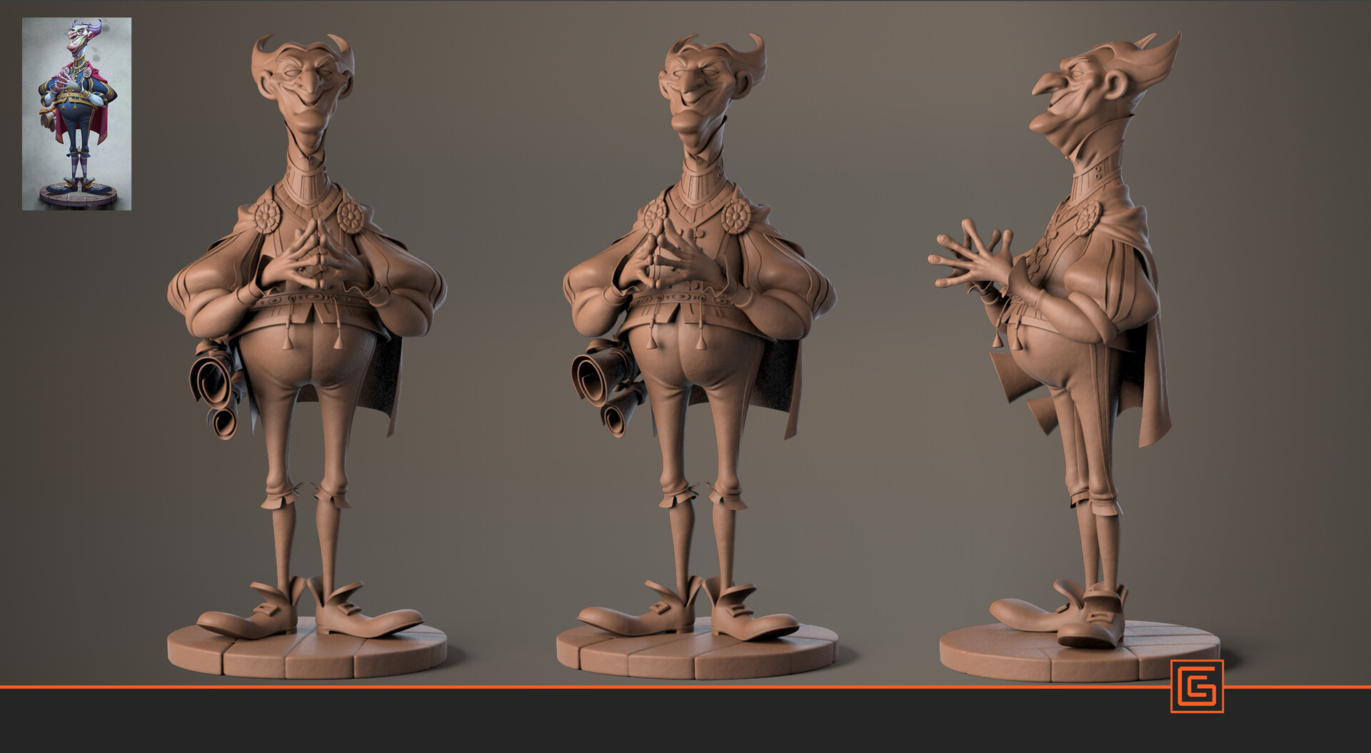 Optic Lingua — High-Poly Sculpt