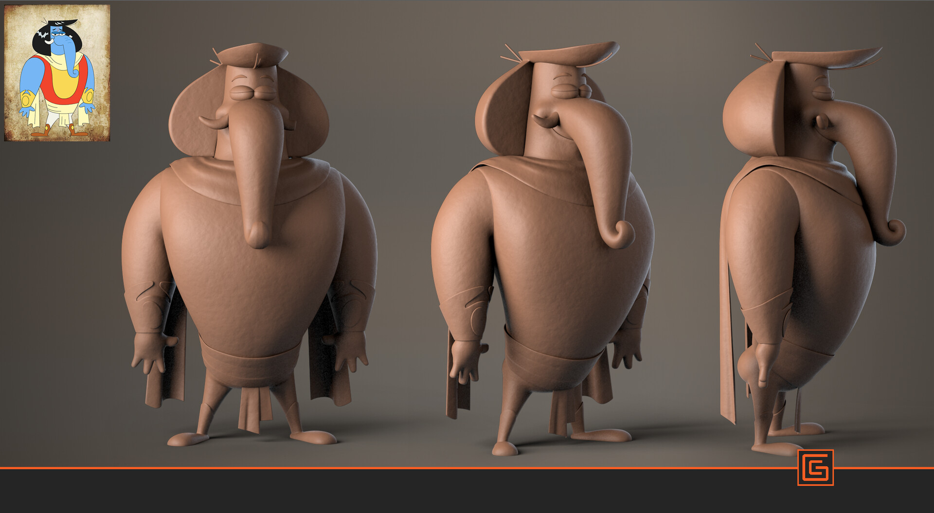 Elephant Sage — High-Poly Sculpt